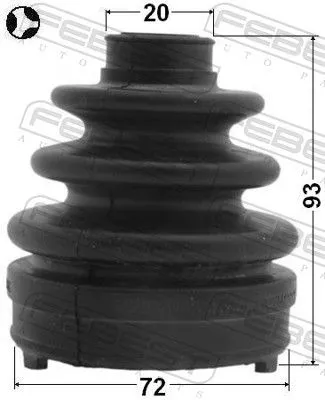 FEBEST Bellow Kit, drive shaft (0815-G12)