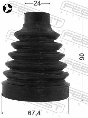FEBEST Bellow, drive shaft (1015-T300)