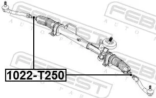 FEBEST Inner Tie Rod (1022-T250)
