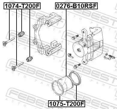 FEBEST Repair Kit, brake caliper (1075-T200F)