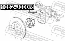 FEBEST Wheel Hub (1082-J300R)