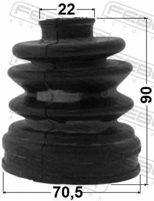 FEBEST Bellow Kit, drive shaft (1215-CM10R)