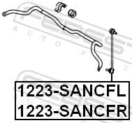 FEBEST Link/Coupling Rod, stabiliser bar (1223-SANCFR)