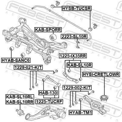 FEBEST Camber Correction Screw Set (1229-002-KIT)