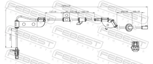 FEBEST Sensor, wheel speed (12606-013)