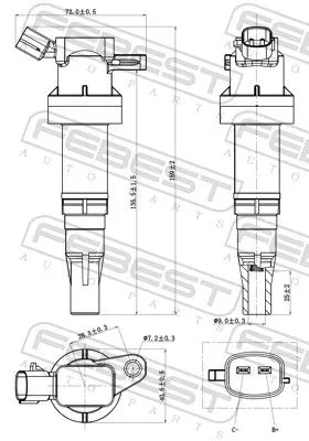 FEBEST Ignition Coil (12640-011)