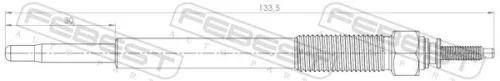 FEBEST Glow Plug (12642-003)