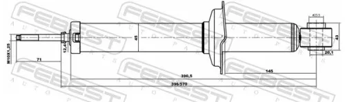 FEBEST Shock Absorber (12658718R)
