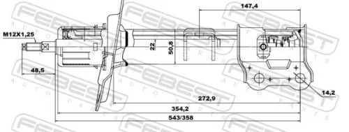 FEBEST Shock Absorber (12660597FR)