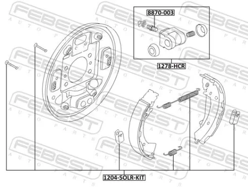 FEBEST Wheel Brake Cylinder (1278-HCR)