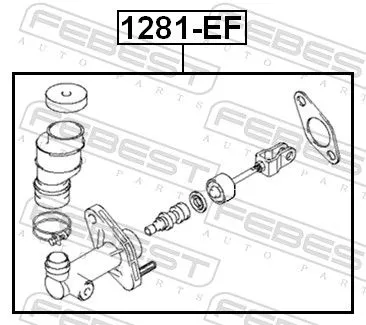 FEBEST Master Cylinder, clutch (1281-EF)