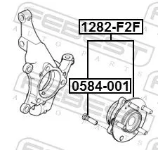 FEBEST Wheel Hub (1282-F2F)