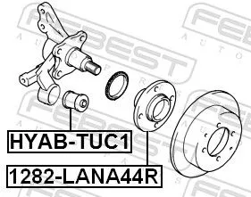 FEBEST Wheel Hub (1282-LANA44R)