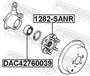 FEBEST Wheel Hub (1282-SANR)