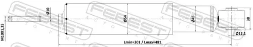 FEBEST Shock Absorber (14110-009R)