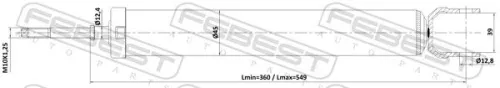 FEBEST Shock Absorber (14110-010R)