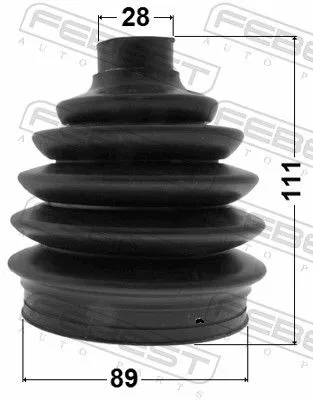FEBEST Bellow Kit, drive shaft (1417P-NA)