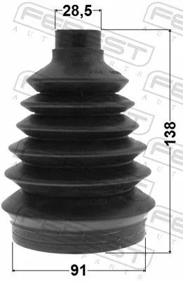 FEBEST Bellow Kit, drive shaft (1417P-ROD)
