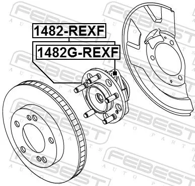 FEBEST Wheel Hub (1482G-REXF)