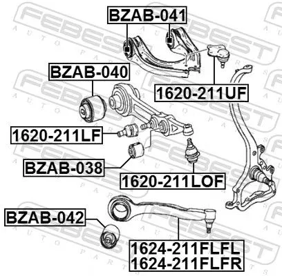 FEBEST Ball Joint (1620-211LF)