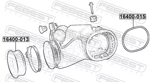 FEBEST Seal Ring, charge air hose (16400-015)