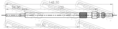 FEBEST Glow Plug (16642-002)