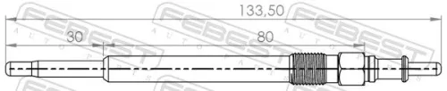 FEBEST Glow Plug (16642-006)