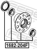 FEBEST Wheel Hub (1682-204F)