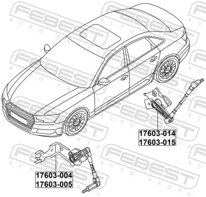 FEBEST Sensor, headlight levelling (17603-015)