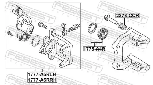 FEBEST Brake Caliper (1777-A5RLH)