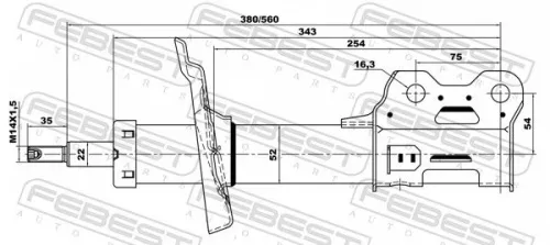 FEBEST Shock Absorber (18110-001FL)