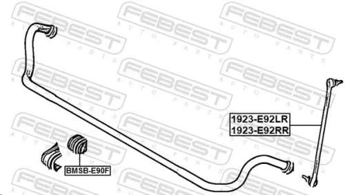 FEBEST Link/Coupling Rod, stabiliser bar (1923-E92FR)