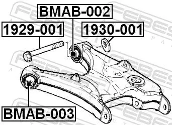 FEBEST Caster Shim, axle beam (1930-001)