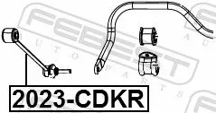 FEBEST Link/Coupling Rod, stabiliser bar (2023-CDKR)