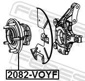 FEBEST Wheel Hub (2082-VOYF)