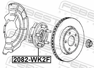 FEBEST Wheel Hub (2082-WK2F)