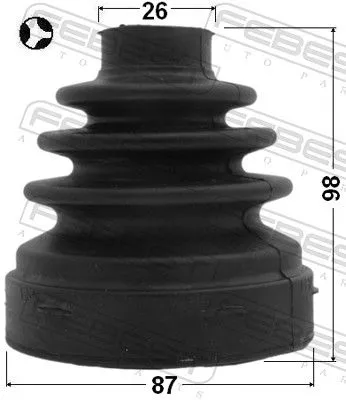 FEBEST Bellow, drive shaft (2115-CA223LHT)