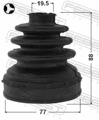 FEBEST Bellow Kit, drive shaft (2115-CB4)