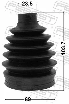 FEBEST Bellow Kit, drive shaft (2117P-KUGR)