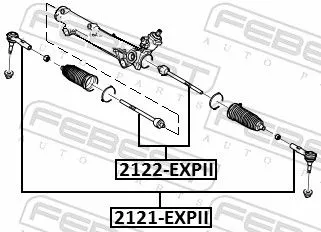 FEBEST Inner Tie Rod (2122-EXPII)