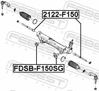 FEBEST Inner Tie Rod (2122-F150)