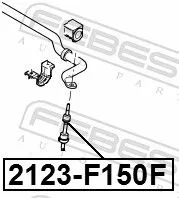 FEBEST Link/Coupling Rod, stabiliser bar (2123-F150F)