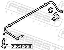 FEBEST Link/Coupling Rod, stabiliser bar (2123-FOCR)