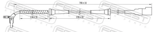 FEBEST Sensor, wheel speed (21606-008)