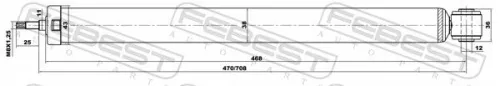FEBEST Shock Absorber (21656586R)