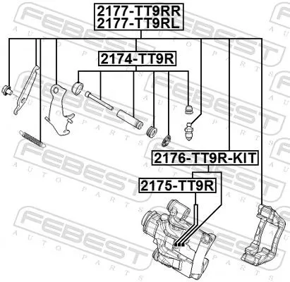 FEBEST Brake Caliper (2177-TT9RL)