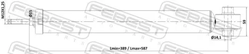 FEBEST Shock Absorber (22110-005R)