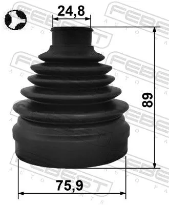 FEBEST Bellow Kit, drive shaft (2215-D9T)