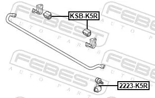 FEBEST Link/Coupling Rod, stabiliser bar (2223-K5R)