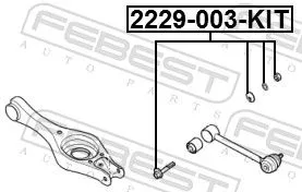 FEBEST Camber Correction Screw (2229-003-KIT)
